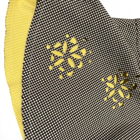 English Factory Black And White Gingham Peplum Tank - Picture 3 of 4